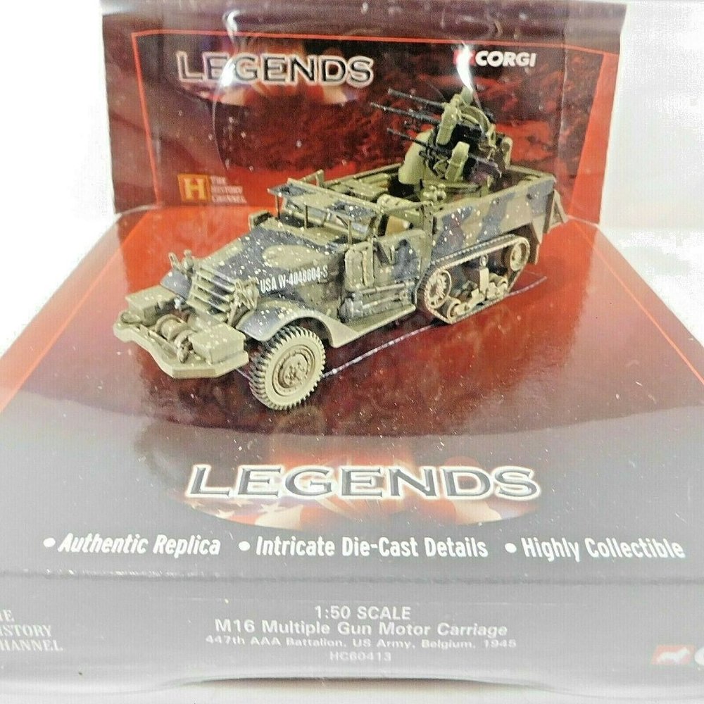 New Corgi Legends M16 Multiple Gun Motor Carriage HC60413 Diecast Model 1/50